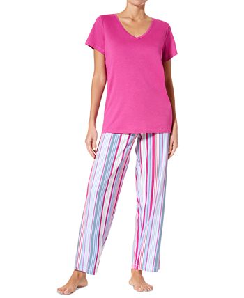 Women's Side By Side Stripe Knit Pajama Pants Hue Women's Side By Side Stripe Knit Pajama Pants -B.TEMPT’D Shop