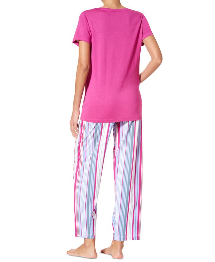 Women's Side By Side Stripe Knit Pajama Pants Hue Women's Side By Side Stripe Knit Pajama Pants -B.TEMPT’D Shop