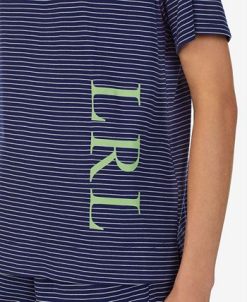 Lauren Ralph Lauren Women's Short Sleeve Crew Neck Wide Leg Pants 2 Piece Pajama Set 4 Lauren Ralph Lauren Women's Short Sleeve Crew Neck Wide Leg Pants 2 Piece Pajama Set -B.TEMPT’D Shop 23844902 fpx