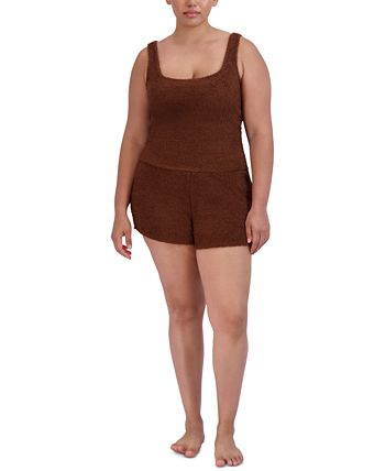 Women's Pull-On Chenille Sleep Shorts Steve Madden Women's Pull-On Chenille Sleep Shorts -B.TEMPT’D Shop
