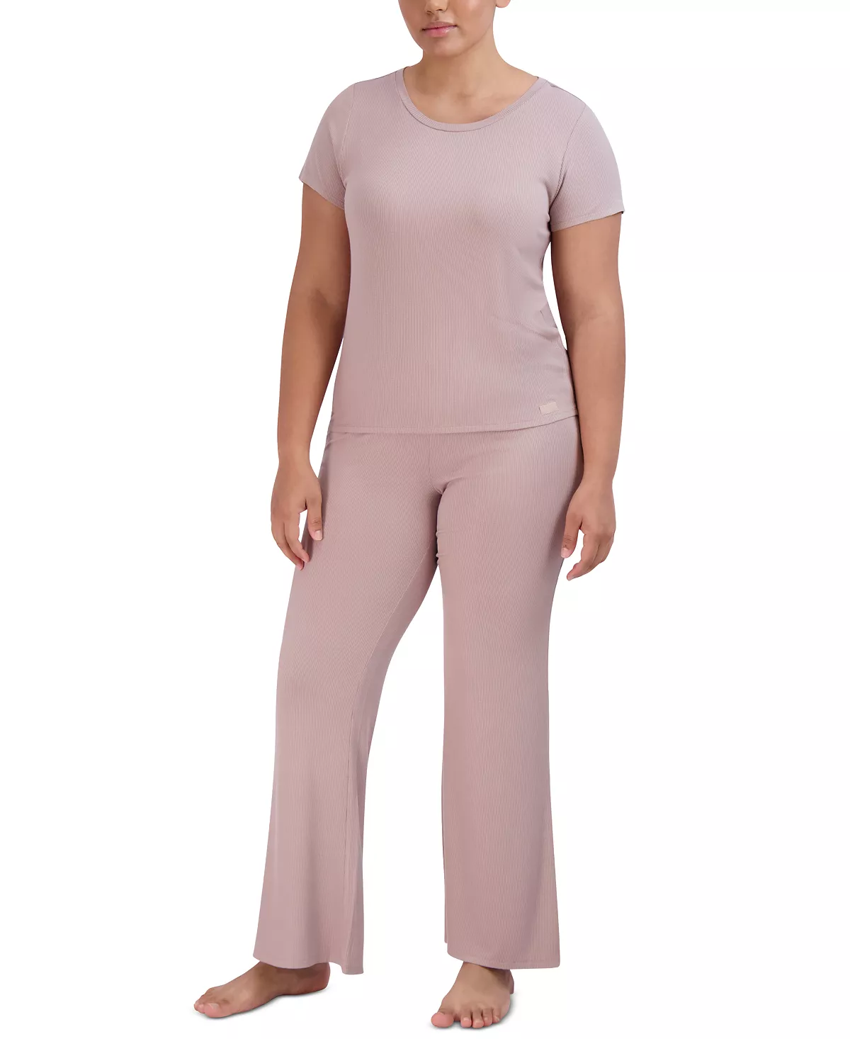 Women's Ribbed Flare-Leg Sleep Pants Steve Madden Women's Ribbed Flare-Leg Sleep Pants -B.TEMPT’D Shop