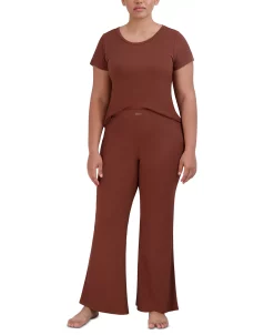 Steve Madden Women's Ribbed Flare-Leg Sleep Pants 12 Steve Madden Women's Ribbed Flare-Leg Sleep Pants -B.TEMPT’D Shop 23899682 fpx