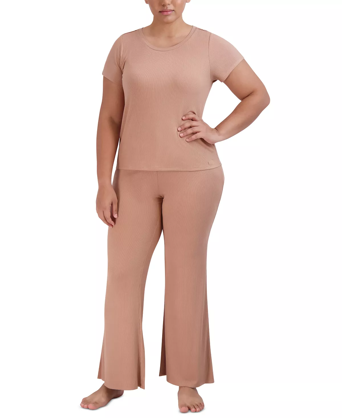 Women's Ribbed Short-Sleeve Baby Tee Steve Madden Women's Ribbed Short-Sleeve Baby Tee -B.TEMPT’D Shop