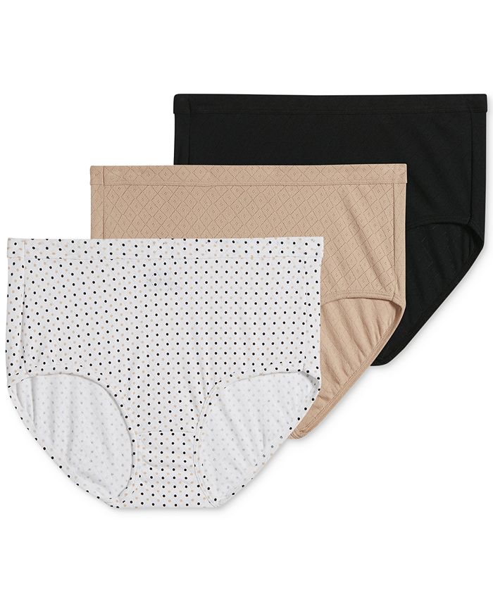 Elance Breathe Brief 3 Pack Underwear 1542, Extended Sizes Jockey Elance Breathe Brief 3 Pack Underwear 1542, Extended Sizes -B.TEMPT’D Shop
